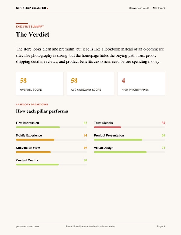 Report preview page 2